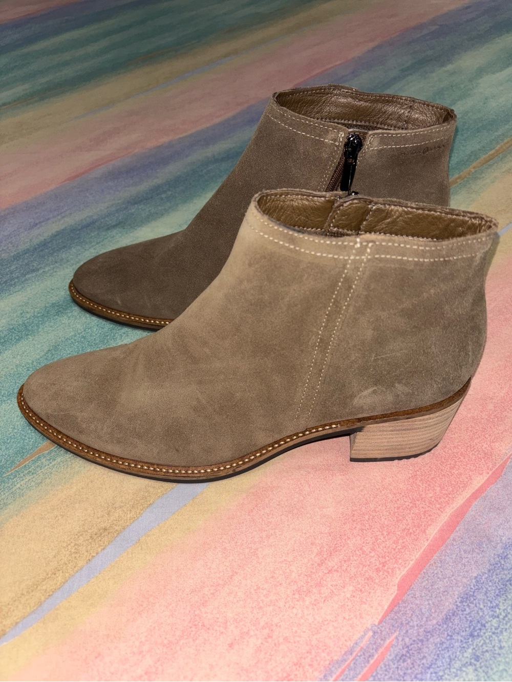 ECCO Women's Shape 35 Sartorelle Leather Boots Birch size EU 40 / US 9-9.5